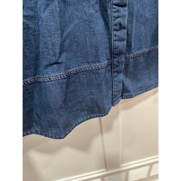 Beaumont Organic Cotton Denim Button Down Overshirt Size XS - Picture 8 of 11